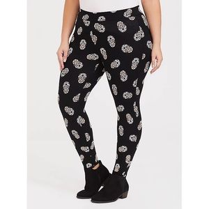 Sugar Skull DAY OF THE DEAD Women's Leggings TC Plus Size 10-18 Sugar Skull DAY OF THE DEAD Women's Leggings TC Plus Size 10-18